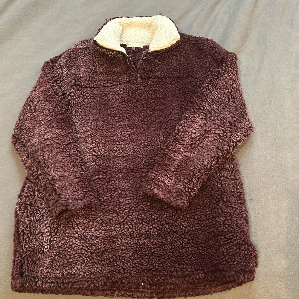 Alterd State fluffy sherpa quarter zip